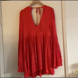 Free People Camilla Bell Sleeved mini dress large
